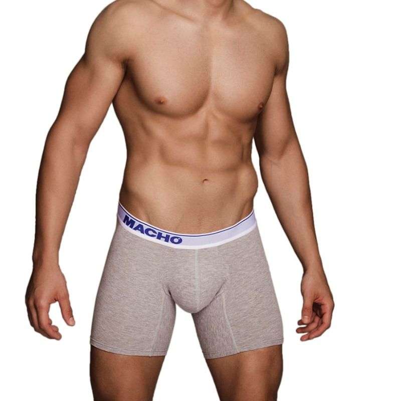 Boxer Uomo Grigio Lungo  Macho Underwear