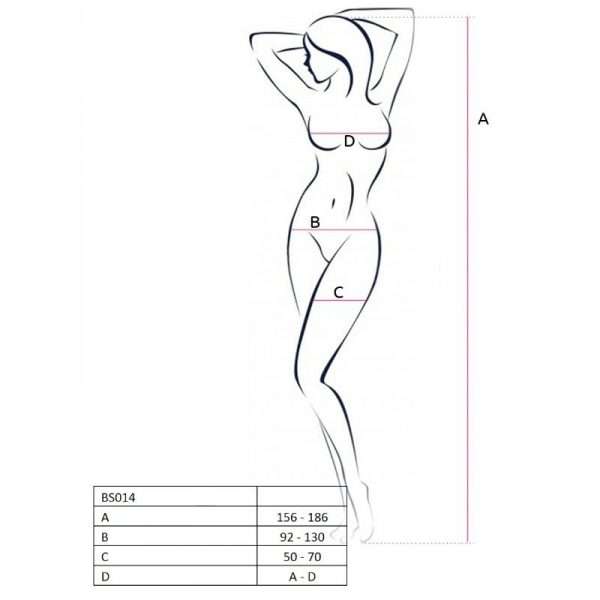Catsuit Passion Woman BS014 con Apertura sul Seno Rosso Talia Unica