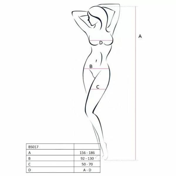 Sexy Catsuit Passion Woman BS017 Incrocio sul Petto Bianco Taglia Unica 2