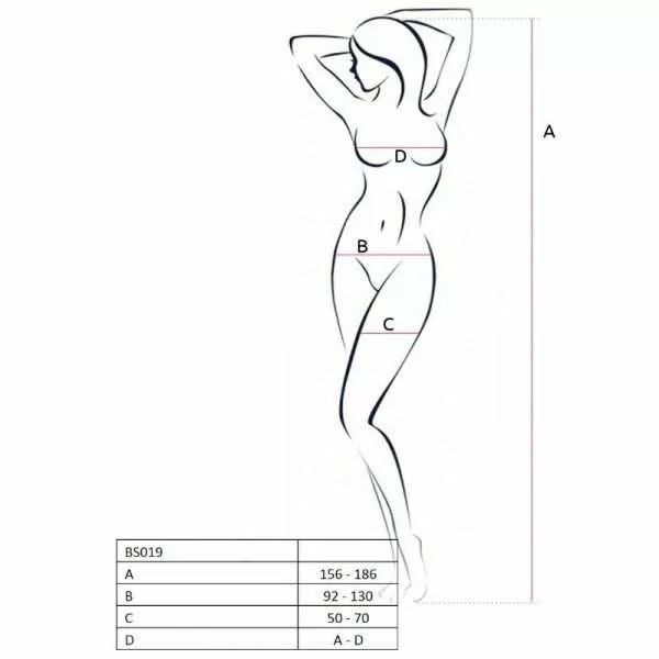 Bodystocking a Rete Passion Woman Nero – Taglia Unica 4