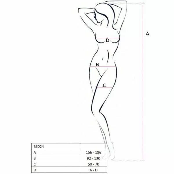 Catsuit Passion Woman BS024 Corpetto e Calze Bianco Taglia Unica 2