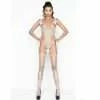 Catsuit Passion Woman BS034 Body e Calze Bianco Taglia Unica