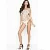 Catsuit Passion Woman BS035 Stile Body Ricamato Bianco Taglia Unica