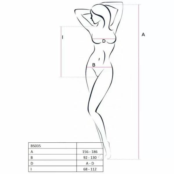 Catsuit Passion Woman BS035 Stile Body Ricamato Rosso Taglia Unica 2