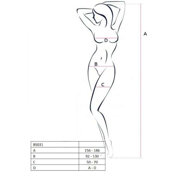 Catsuit Passion Woman BS031 con Ricami Floreali Rosso Taglia Unica
