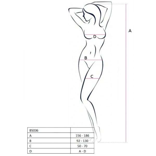Catsuit Passion Woman BS036 Monospalla Nero Taglia Unica