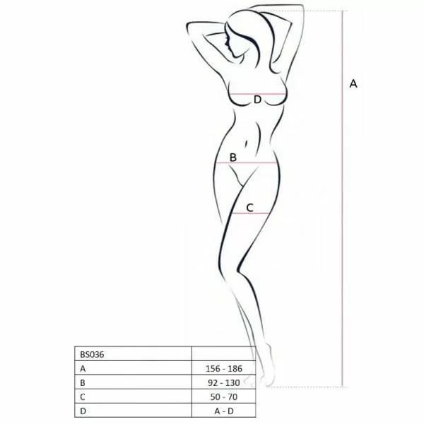 Catsuit Passion Woman BS036 Monospalla Rosso Taglia Unica 2