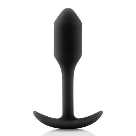 Buttplug B-Vibe Snug 1 in Silicone nero con custodia