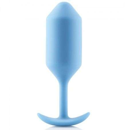 Buttplug B-Vibe Snug 3 in Silicone azzurro con custodia