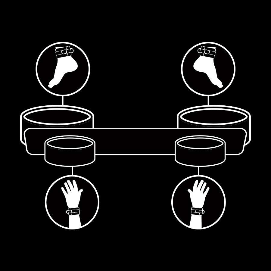 Barra Costrittiva BDMS Braccia e Gambe Fetish Submissive 2 Barra Costrittiva BDMS Braccia e Gambe Fetish Submissive 2