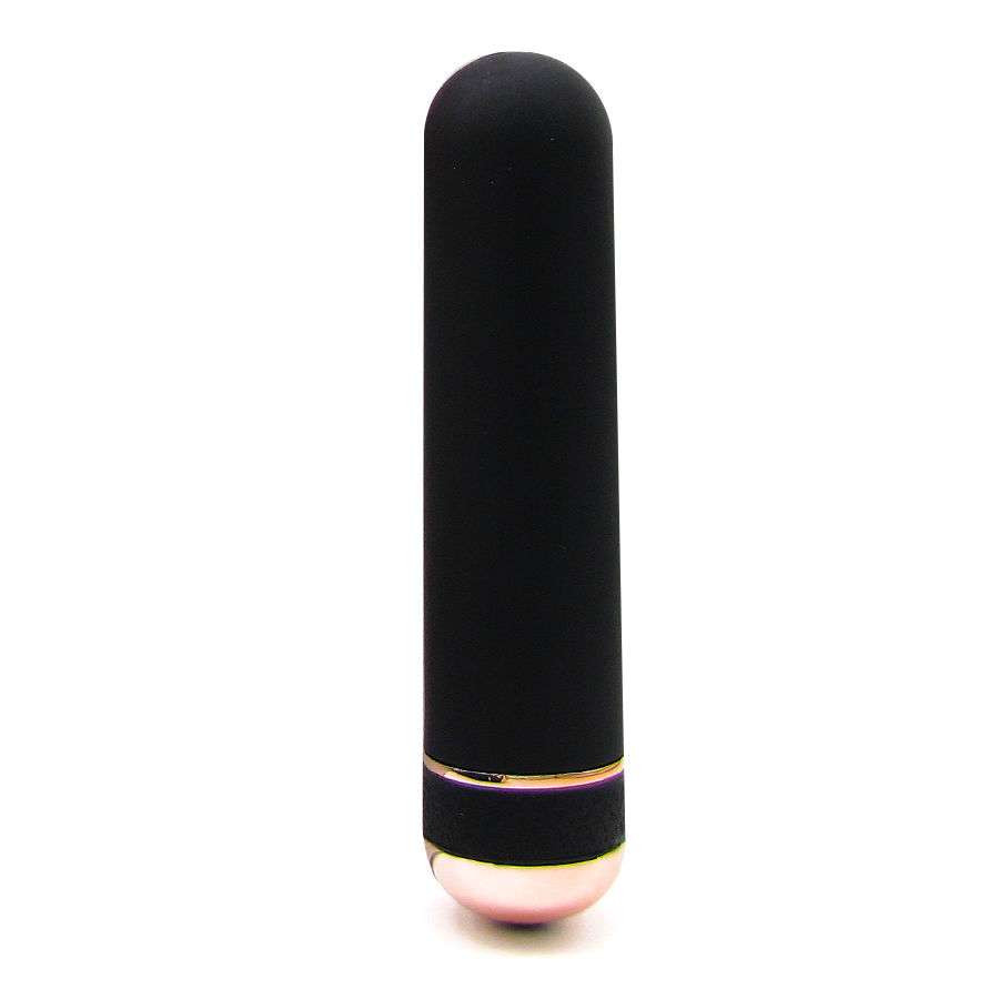 Vibratore Classico Saninex Orgasmic Elegance – Nero e Oro 13 Cm