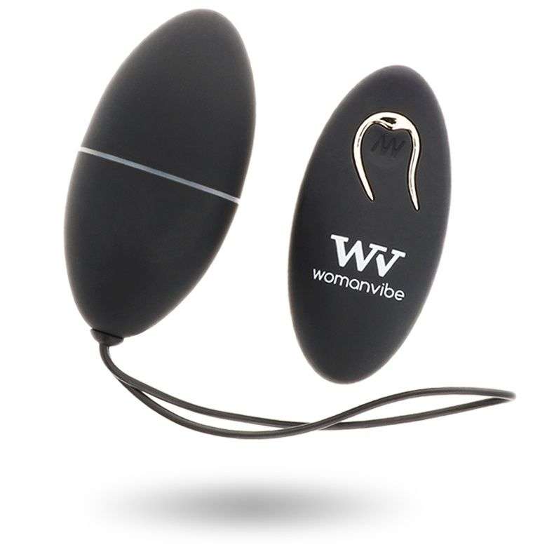Ovetto Vibrante con Telecomando Womanvibe Alsan in Silicone Nero 8