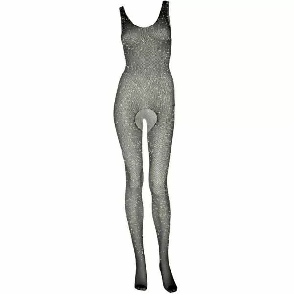 Catsuit Leg Avenue con Apertura e Brillantini Taglia Unica 4
