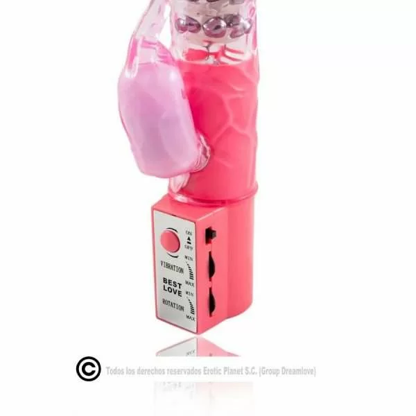 Vibratore Rabbit Baile Rotation colore Rosa 3