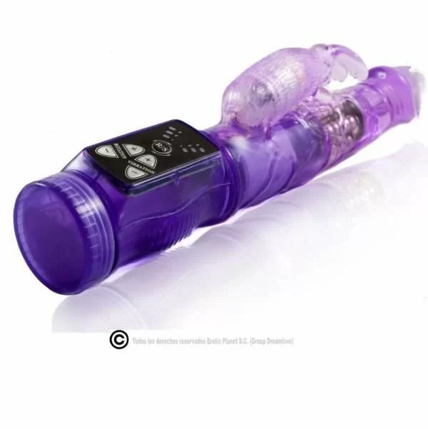 Vibratore Rabbit Baile Rotations Happy Angel colore Viola 2
