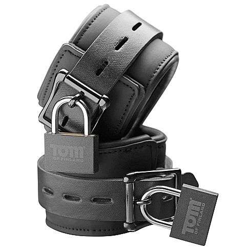 Polsini Costrittivi con Lucchetto Darkness Ankle Restraints Nero