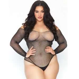 Body Sexy Leg Avenue Teddy Schoolgirl con Apertura Curvy