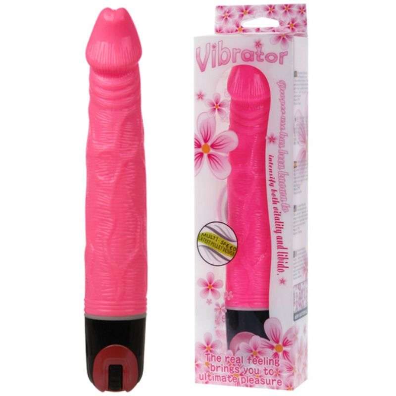 Vibratore Realistico Baile Vibrators con Venature colore Rosa 2 Vibratore Realistico Baile Vibrators con Venature colore Rosa 2