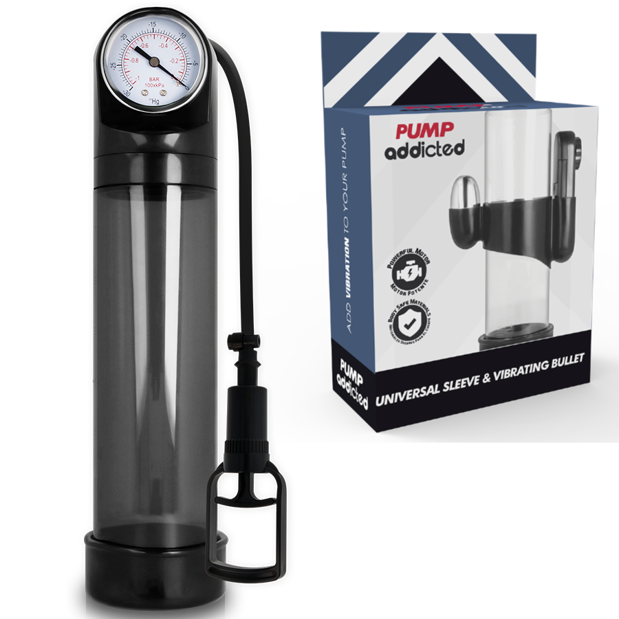 Pompa Per Pene con Vibrazione – Pump Addicted RX9 Nero