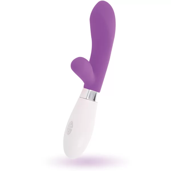 Vibratore Rabbit Glossy Jackson colore Viola e Bianco 4