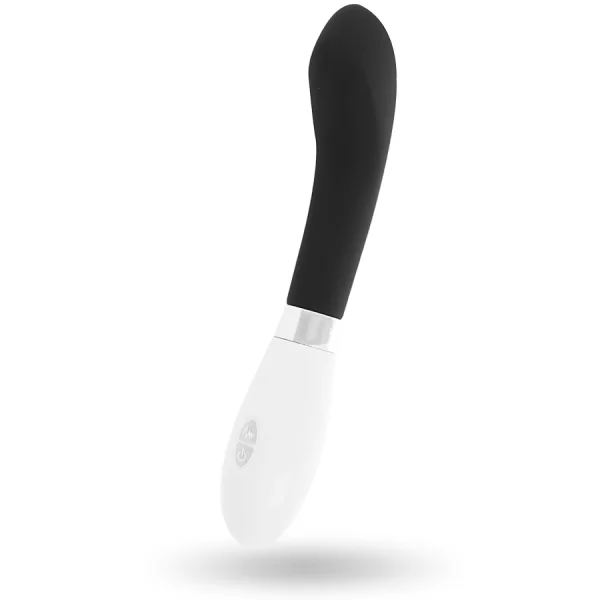 Vibratore Punto G Glossy John Nero e Bianco 3
