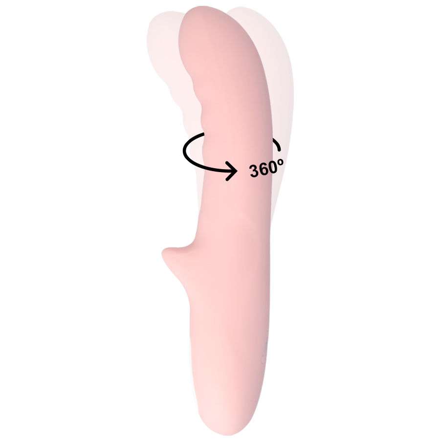 Vibratore Rotante in Silicone Rosa – Mrs Pisa 43