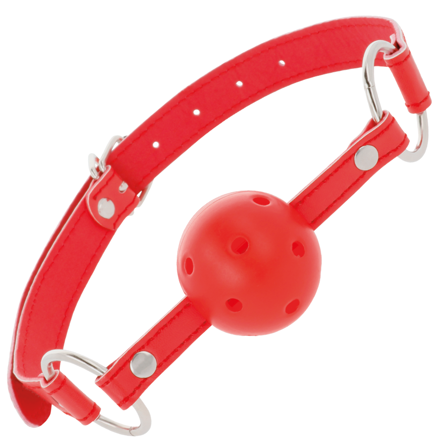 Ball Gag Darkness Breathable Clamp Colore Rosso 4 Ball Gag Darkness Breathable Clamp Colore Rosso 4