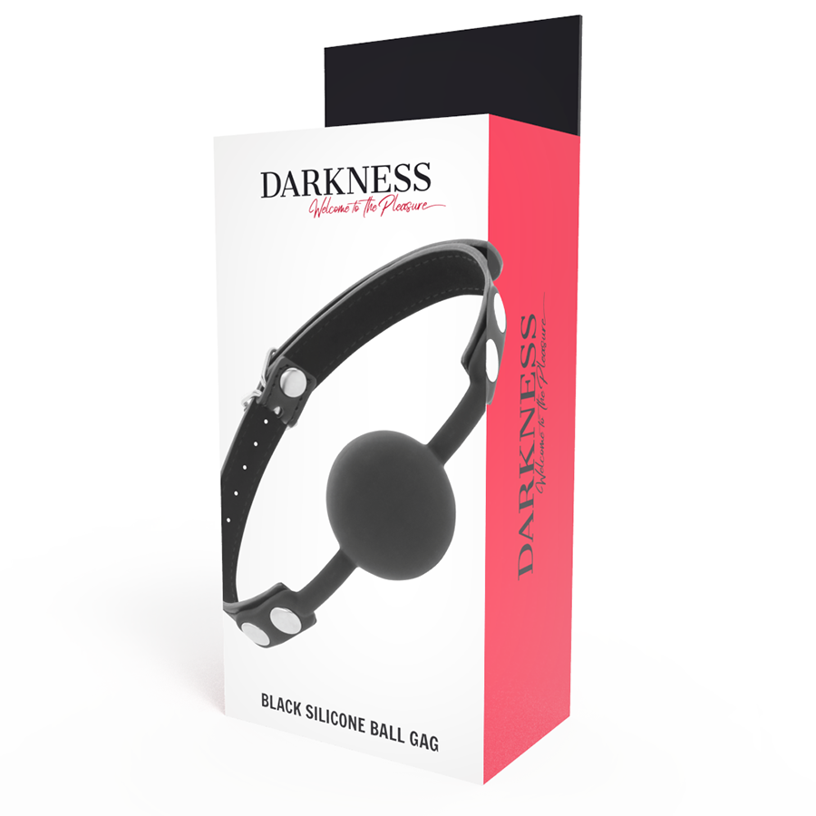 Ball Gag Darkness in Silicone Nero 17