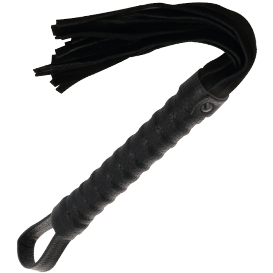 Flogger Bdsm Darkness Nero con Frange