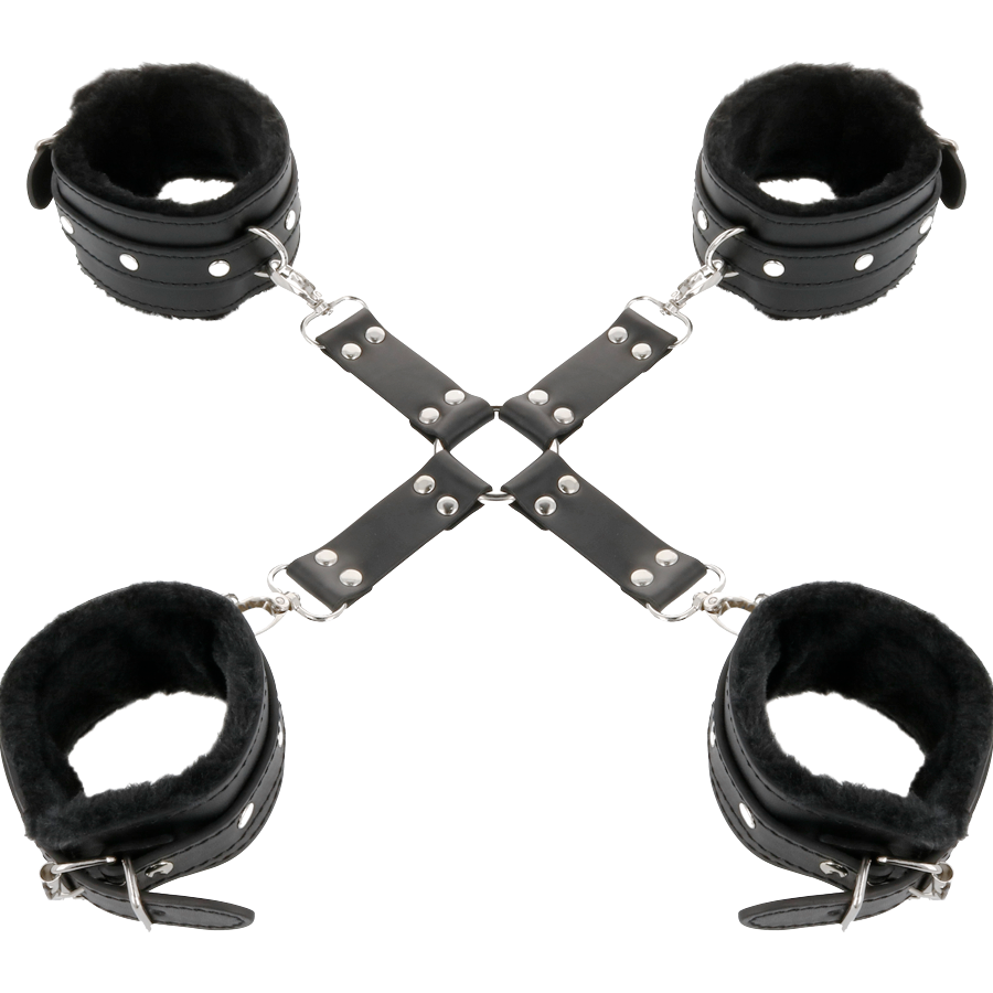 Polsini Costrittivi Darkness Kulls and Bones Handcuffs con Borchie