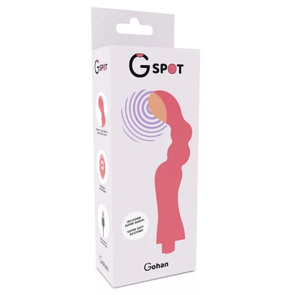 Vibratore Punto G Gohan G-Spot Rosso Chiaro 3