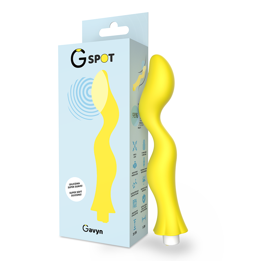 Vibratore Ricaricabile Del Punto G – Gavyn Giallo 2