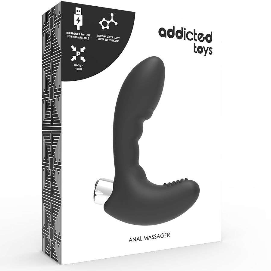 Stimolatore Prostata e Perineo Addicted Toys in silicone nero 4 Stimolatore Prostata e Perineo Addicted Toys in silicone nero 4