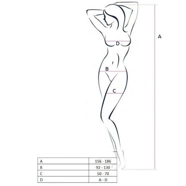 Bodystocking Passion Woman BS049 Corpetto e Calze Bianco Taglia Unica