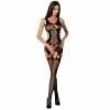 Bodystpocking Passion Woman BS066 Top e Reggicalze Nero Rosso Bianco