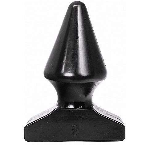 Butt Plug All Black a Cono colore nero 17 cm