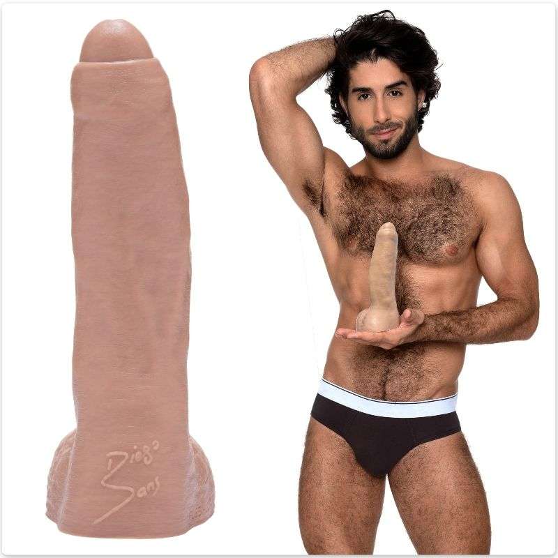 Dildo Anale Realistico Sottile Hung System George nero 22 cm