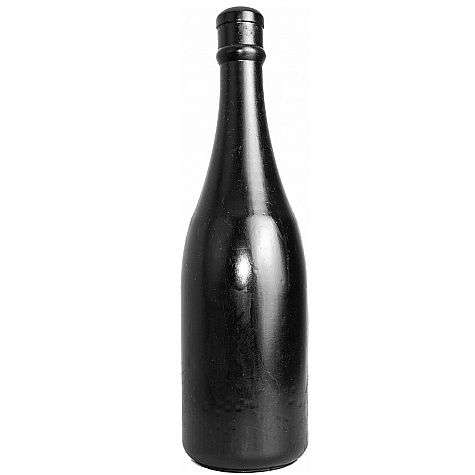 Dildo Anale All Black a Forma di Bottiglia colore nero 34,5 cm