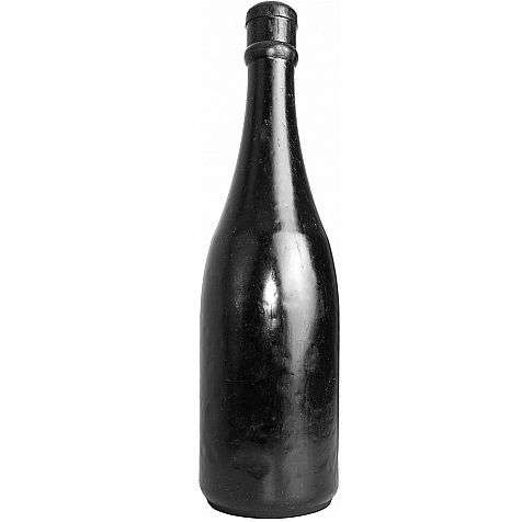 Dildo Anale All Black a Forma di Bottiglia colore nero 39,5 cm