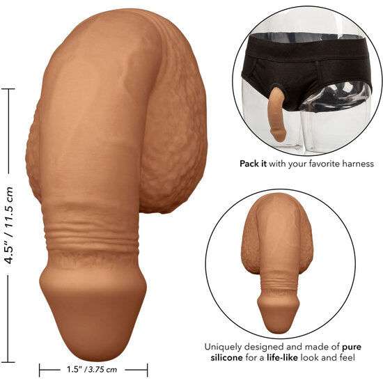 Fallo da Indossare in Silicone 13 Cm – Packing Penis Caramello