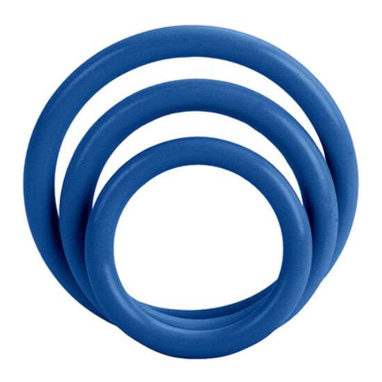 Set 3 Anelli Fallici blu – Calex Tri-Rings