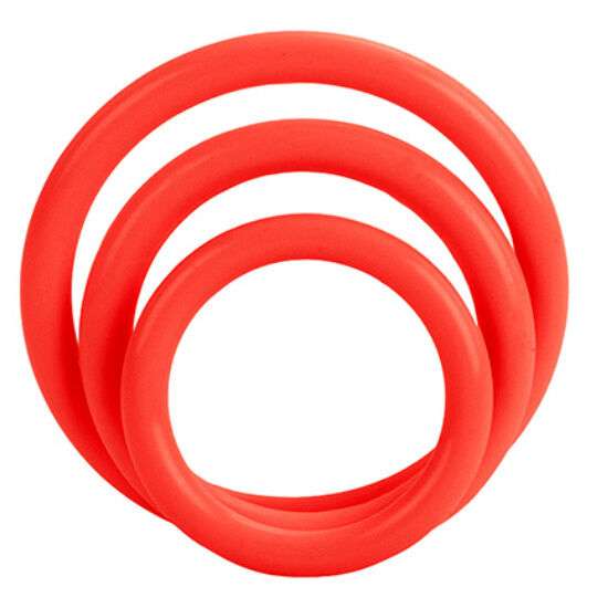 Set 3 Anelli Fallici rosso – Calex Tri-Rings