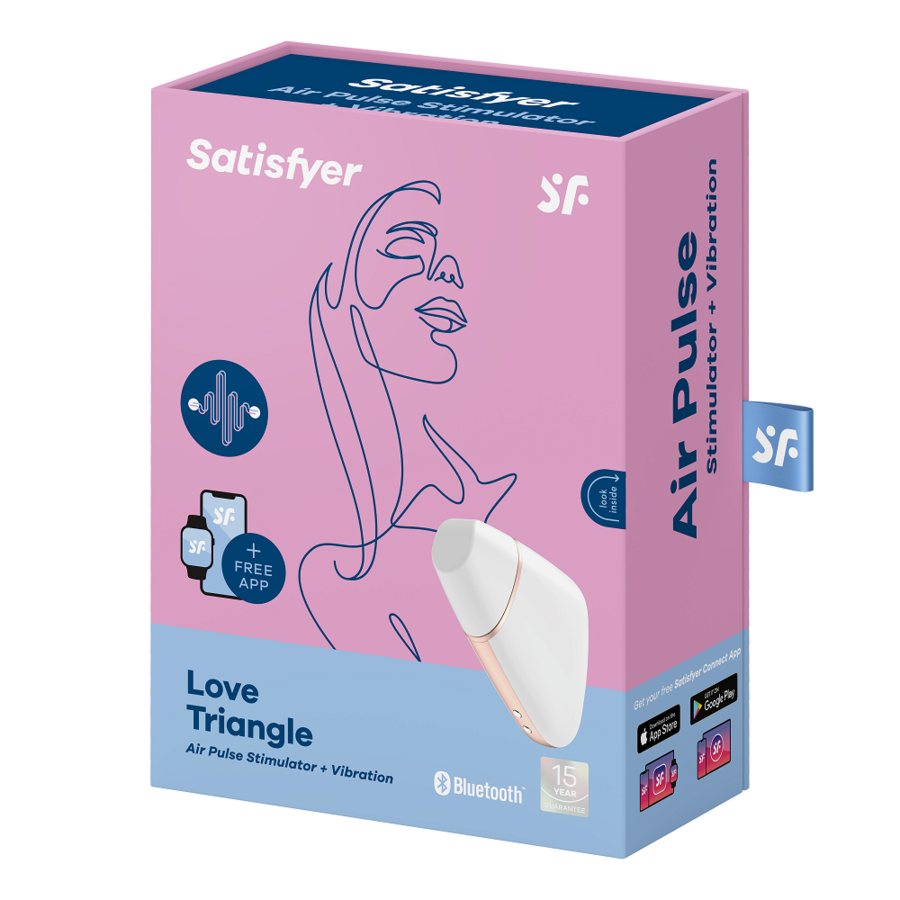 Stimolatore Satisfyer Love Triangle Bianco e Oro 4 Stimolatore Satisfyer Love Triangle Bianco e Oro 4