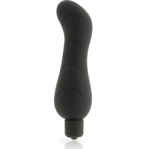 Vibratore Dolce Vita con Glande Marcato in Silicone nero