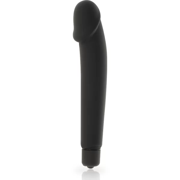 Vibratore Dolce Vita con Glande Marcato in Silicone nero 8