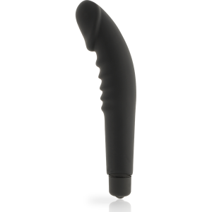 Vibratore Dolce Vita con Glande Marcato in Silicone nero