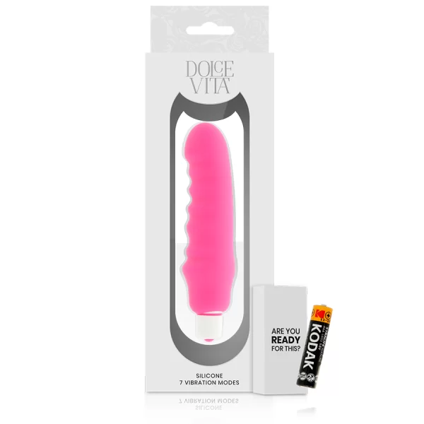 Vibratore Dolce Vita Genius con Superficie Stimolante Rosa 2