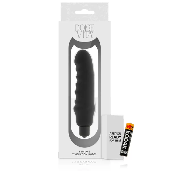 Vibratore Dolce Vita Genius con Superficie Stimolante Nero 3