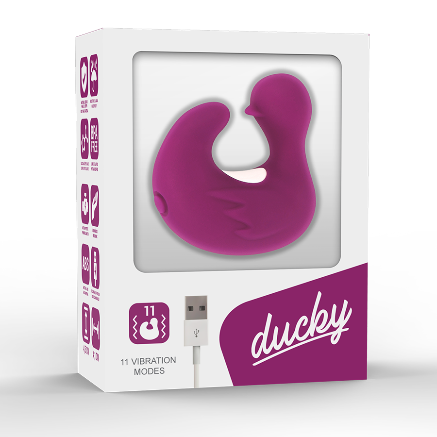 Vibratore da Dito Coverme Duckymania colore viola