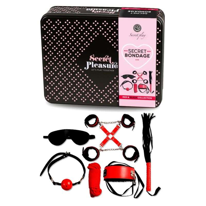 Kit Bdsm Secretplay 6 pezzi Rosso